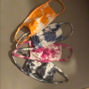 Custom Tie-Dyed Cotton Masks-4 Pack